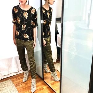 NWOT Madewell zipper ankle slouchy skinny chino